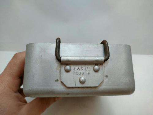 WWII Aluminum Dixie carved by bored troop/POW. SASC