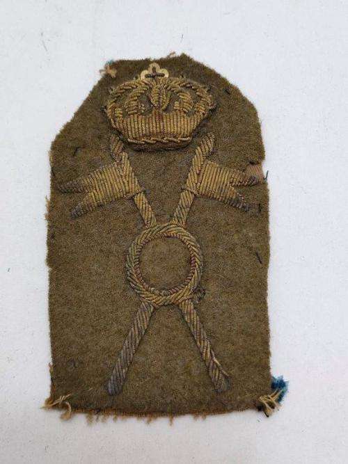 Italian Cavalry WWII Officers Bullion badge for Artax.