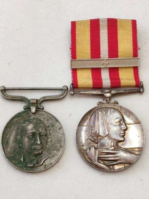Rhodesain GSM and Voluntary Medical Services medal. PR67547 RFN D. Bale