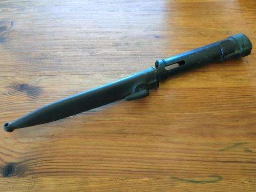 FN bayonet with plastic Scabbard