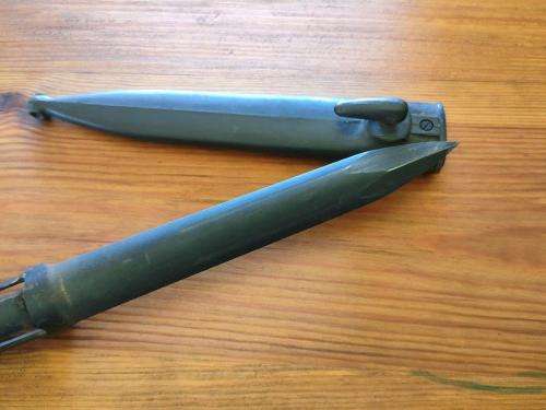 FN bayonet with plastic Scabbard