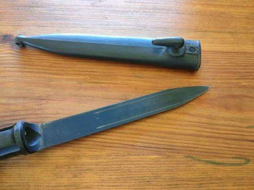 FN bayonet with plastic Scabbard