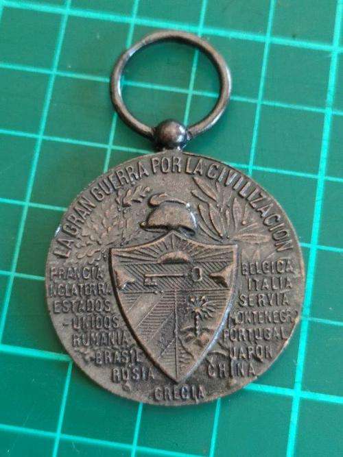 Copy WWI Cuban Victory medal. Full Size.