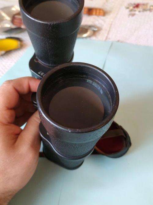 SADF Hartmann Porlerom 8x60 military binoculars with Military markings. Optics are clear.
