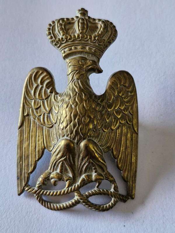 Italian WWII Colonial Police Badge with all original fastening poles. 50 x 80 mm