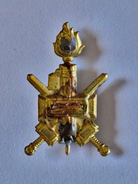 Italian WWII Black Shirts cap Badge 35 x 60 mm. No fastening plates.