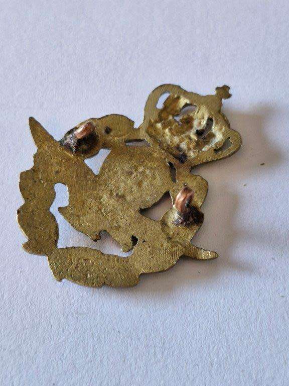 Greek WWII Airforce cap badge with lugs. Period sand cast example.