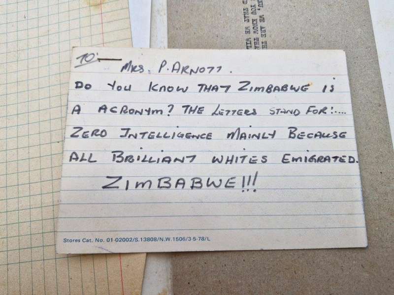 Original Rhodesian BSAP Docket for robbery and abduction at Lismore Farm store in Mount Darwin