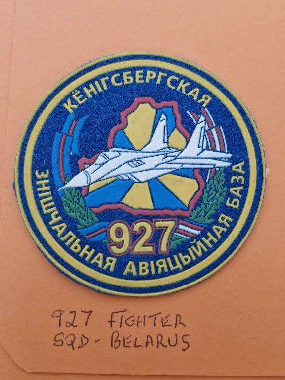Belarus 927 Fighter Squadron patch