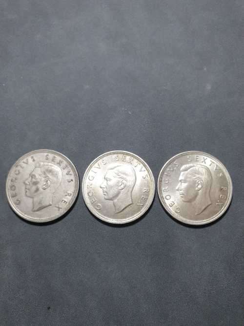 1952 5 Shillings Bid for all 3