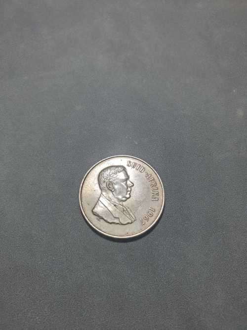 1 Rand 1967 both Afrikaans and English