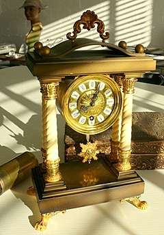 LOVELY SCHMID CLOCK,WORKING,STUNNING DETAILS.Pls see all images.