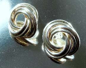 STUNNING VINTAGE EARRINGS,STERLING SILVER