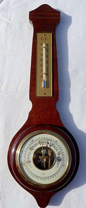 BAROMETER WITH THERMOMETER,WORKING COND,WEST GERMANY