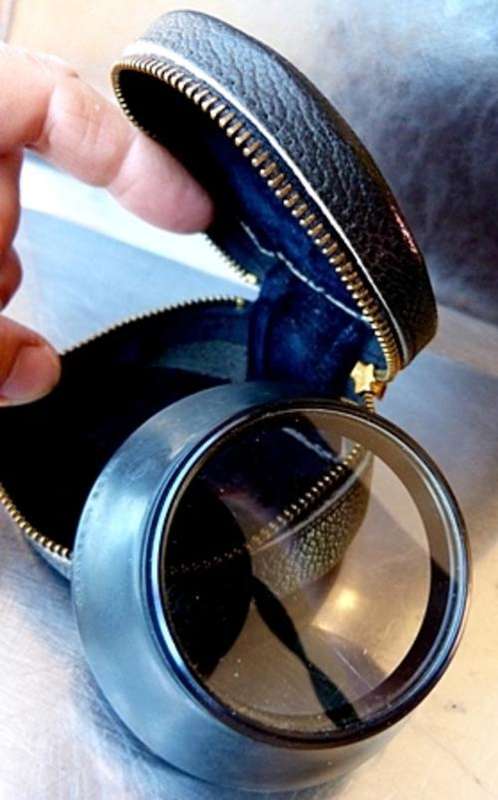 UV FILTER & RUBBER LENSHOOD IN ORIGINAL LEATHER CASE,ASAHI PENTAX