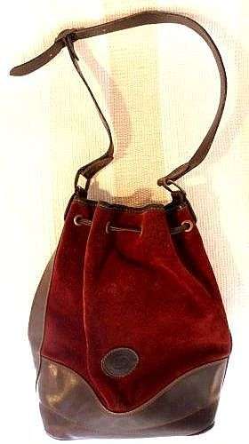 VINTAGE LADIES BAG, GENUINE SUEDE AND LEATHER."LATIN QUARTER LEATHERS"