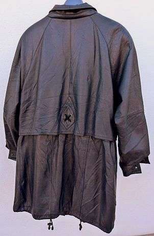 FINEST NAPPA LEATHER, DETAILED DESIGN, GERMAN JACKET SIZE LARGE