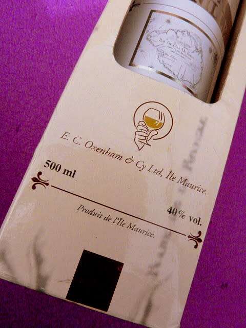 RHUM VANILLE ,BOUGAINVILLE DE I'ILE MAURICE, 500 ML BOXED