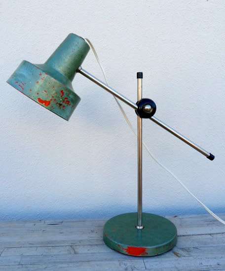 RETRO DESKLAMP," ALEXANDER LAMP", GREEN, WAS ORIGINAL RED