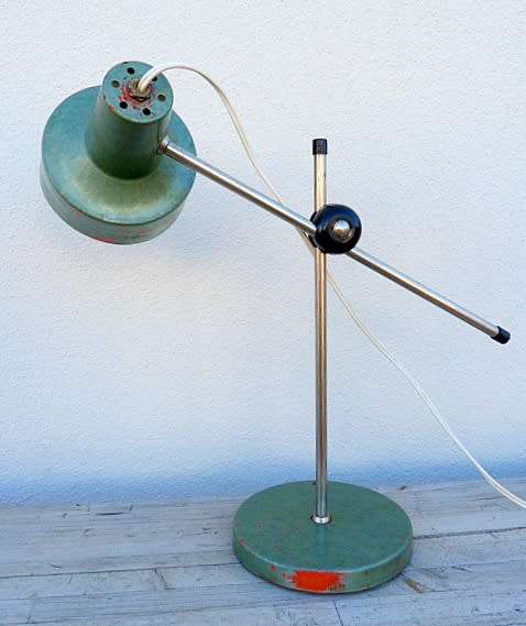 RETRO DESKLAMP," ALEXANDER LAMP", GREEN, WAS ORIGINAL RED