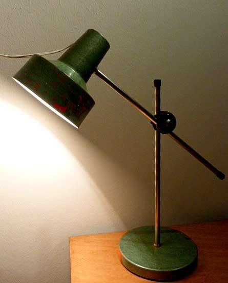 RETRO DESKLAMP," ALEXANDER LAMP", GREEN, WAS ORIGINAL RED