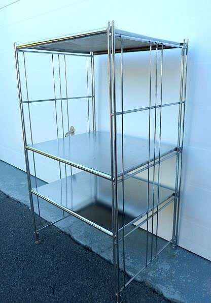 STAINLESS STEEL SHELF FROM GERMANY, COLLAPSABLE