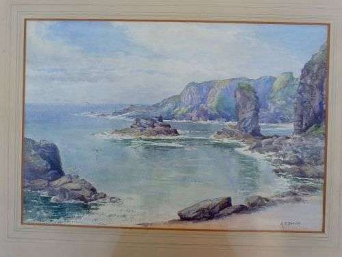 EXQUISITE WATERCOLOUR, SIGNED BY ENGLISH ARTIST, ca.1947.  SEE ADVERT FOR DETAILS