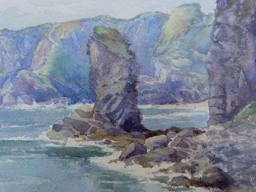 EXQUISITE WATERCOLOUR, SIGNED BY ENGLISH ARTIST, ca.1947.  SEE ADVERT FOR DETAILS