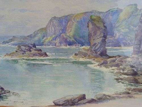 EXQUISITE WATERCOLOUR, SIGNED BY ENGLISH ARTIST, ca.1947.  SEE ADVERT FOR DETAILS