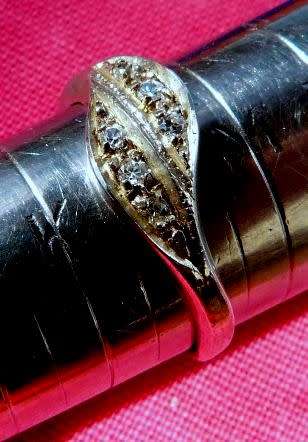 VINTAGE RING WITH CUBIQUES, SOLID STERLING SILVER