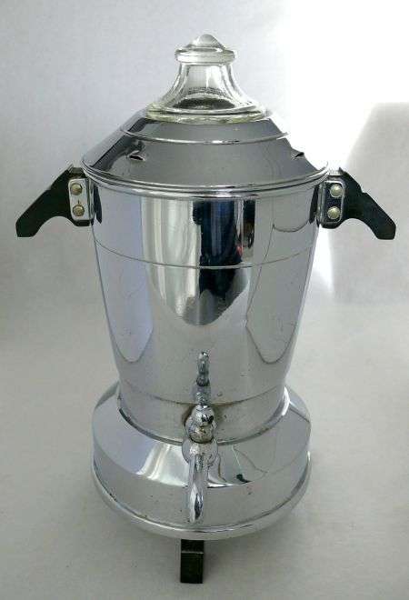 DECO COFFEE MAKER A.D.DAVIDSON BAKELIT HANDLES,PYREX LID,BRITISH MADE