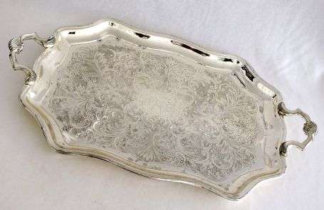 TRAY,SILVER PLATED "BUTLER CAVALIER",MADE IN ENGLAND