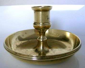 SOLID BRASS CHAMBERSTICK