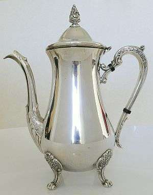 COFFEE POT,SILVER PLATE