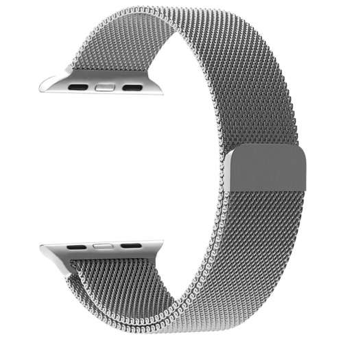 Apple Watch Strap 42mm by Zonabel - Milanese Loop - Silver