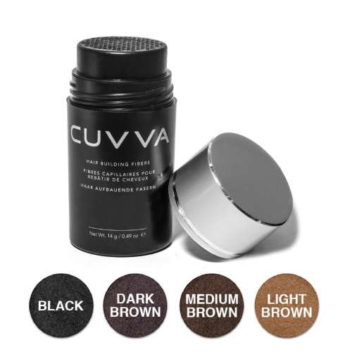 Cuvva Hair Fibers for Hair Loss & Thinning Hair - Dark Brown (40 Day Supply)