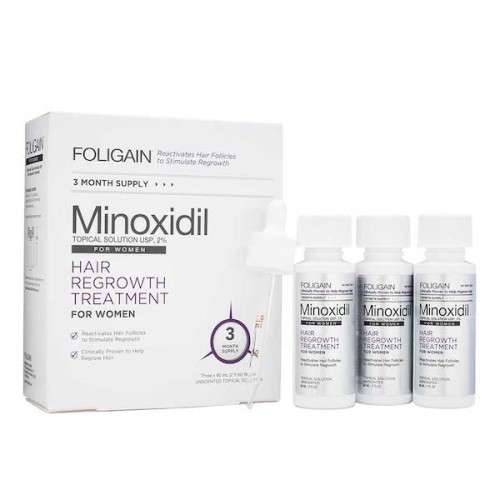 Foligain 2% Minoxidil Hair Loss Treatment - Woman (3 Month Supply)