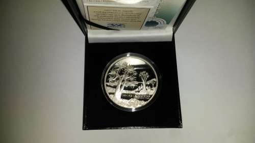 2008 PROOF SILVER RICHTERSVELD TRANSFRONTIER 2 OUNCE 50C COIN