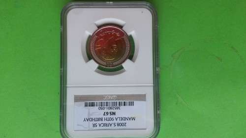 MS 67 HIGH GRADE 2008 BIRTHDAY R5 COIN  NGC GRADED .