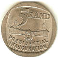 1994 innaguration & 2008 five rand MADIBA coin set at R1 START.read bellow