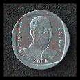 N.G.C. graded  AU 58 MANDELA 2000 five rand at R1 START