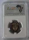 RARE.#ONLY A FEW GRADED# .AU 50 S.A.N.G.S. MANDELA 2008 BIRTHDAY COIN