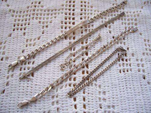 Silver Chains and Bracelets 49,5g