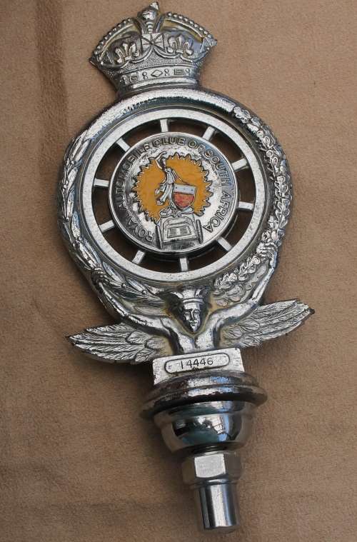 Vintage Royal Automobile Club of South Africa Bumper Badge **Please Read**