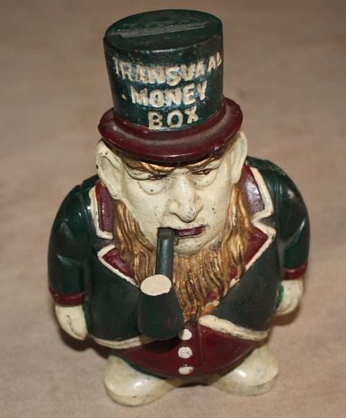 Paul Kruger Transvaal Money Box with Moveable Pipe