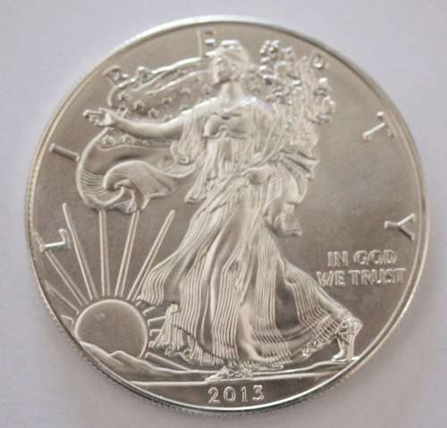 2013 American Silver Eagle 1oz Fine Silver Coins in B UNC Condition **5 Available**