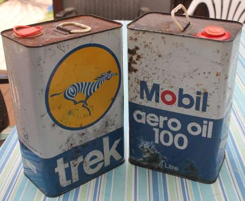 2 Old 5 liter Oil Cans **One bid for both**