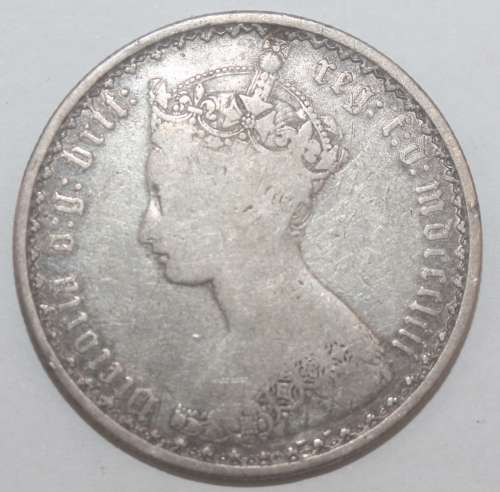 1853 British Gothic Florin (MDCCCLIII)