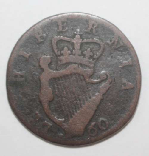 1760 Hibernia Farthing (George II)
