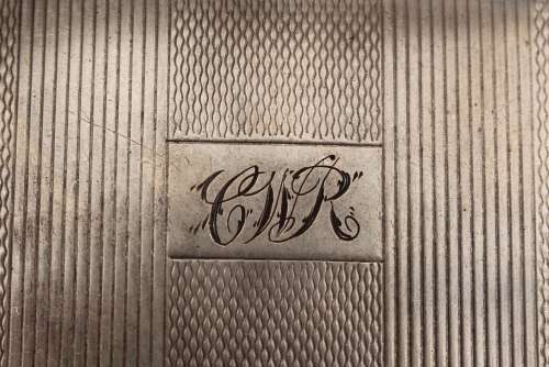 Sterling Silver Cigarette Case Hallmarked Birmingham 1946 (195.2g)